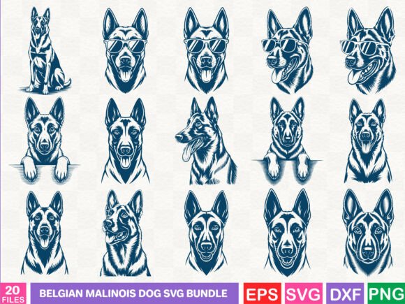 A Belgian Malinois SVG Bundle from a Designer's View