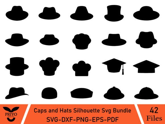 A Caps and Hats SVG Bundle for Crafters & Small Businesses