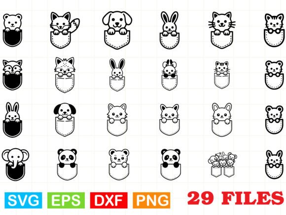 A Designer's Real-World Look at the Animals Peeking in Pocket SVG Bundle