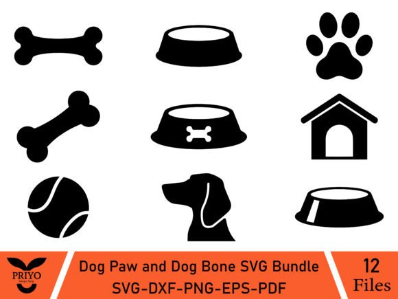 A Dog Paw Bone Bundle for Modern Branding