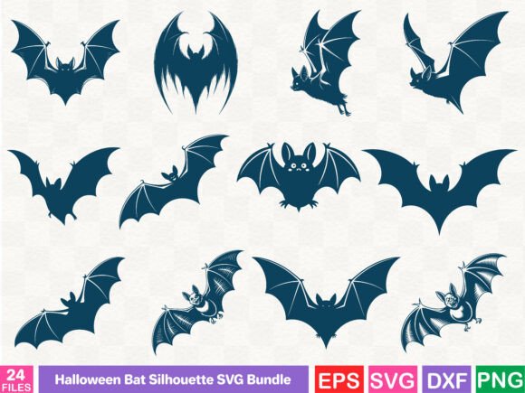A Halloween Bat SVG Bundle for Crafters & Commercial Graphics