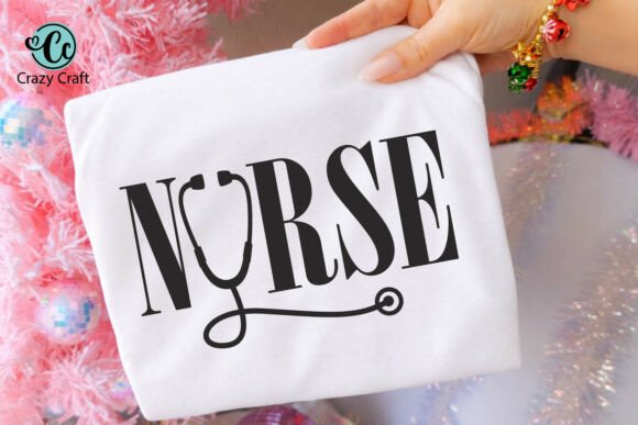 A Nurse Design Graphic for Targeted T-Shirt Branding