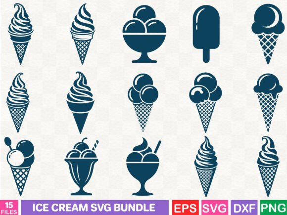A Playful Ice Cream Bundle for Brand Identity & Packaging Graphics