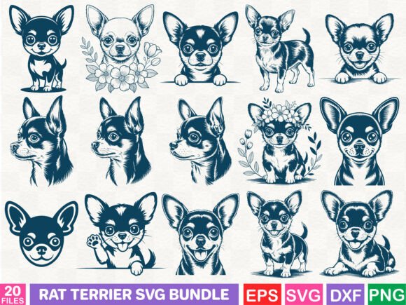 A Rat Terrier SVG Bundle for Branding & Illustrations