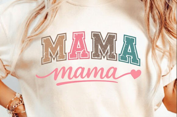 A Retro Mama T-Shirt Design for Your Handmade Mother's Day Graphics