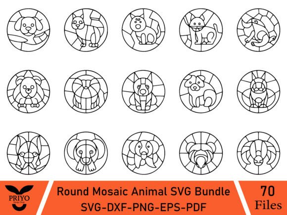 A Versatile Mosaic Animal Graphics Asset for Local Brands
