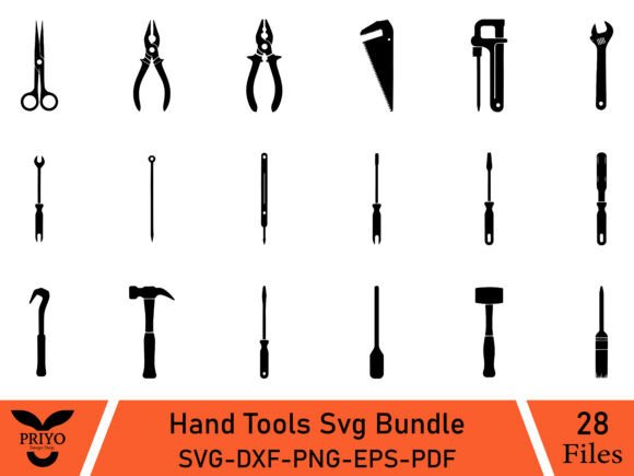 Essential Hand Tool Graphics for Makers & Brands