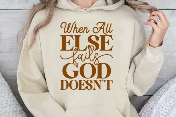 God Doesn’t Fail: A Faithful & Funny Golf Graphic
