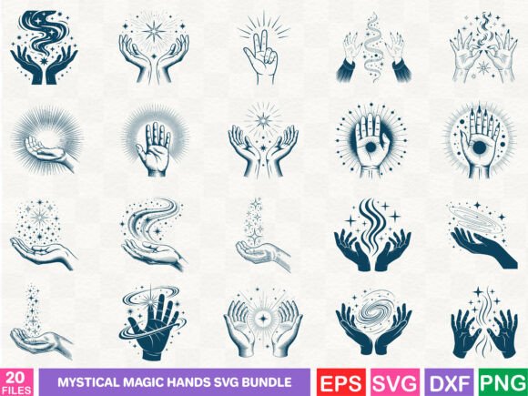Mystical Magic Hands SVG Bundle: A Designer's Review for Embroidery