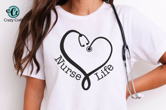 Polished Nurse Design Graphics for T-Shirt and Editorial Use