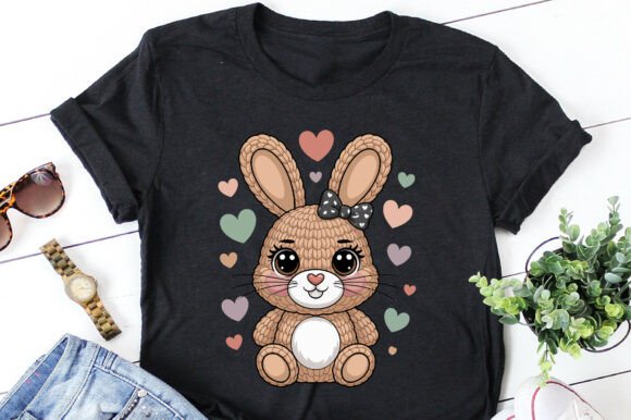 The Yarn Crochet Easter Bunny Graphic for Spring Blog Content